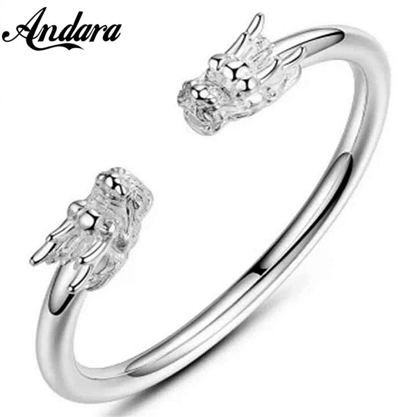 Fashion New 925 Silver Bangle Double Lead Bracelet Jewelry Gift