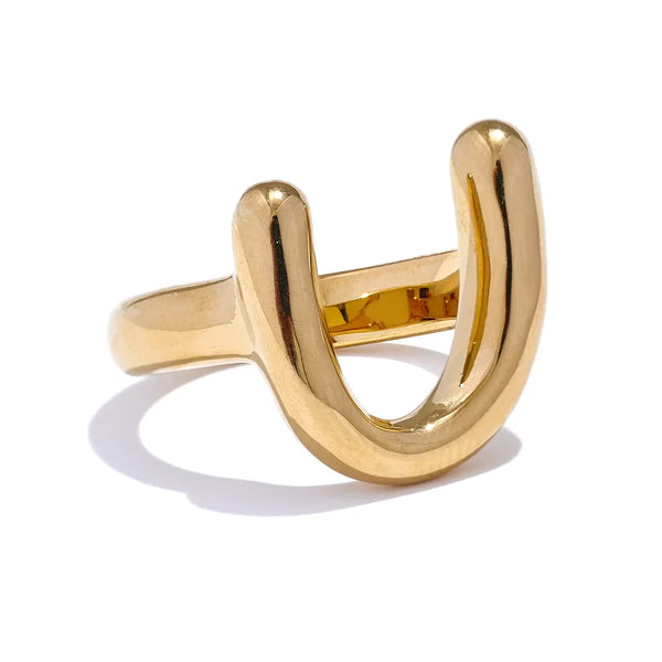 Rings Trends 2026 Products Choice Jewelry Surgical Steel Ring U-Shaped Fashionable Minimalist Elegant Accessory Gift New