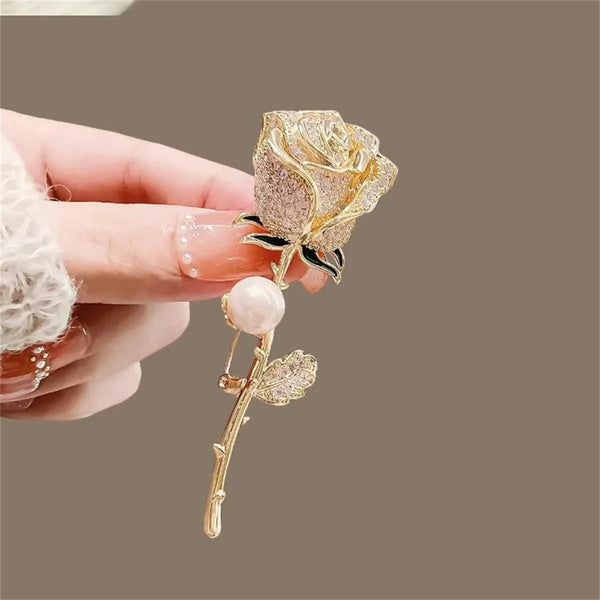 Romantic Rose Brooch, Exquisite And Fashionable Jewelry Shirt For Men And Women, Suit Backpack Accessories, Birthday Party Gift