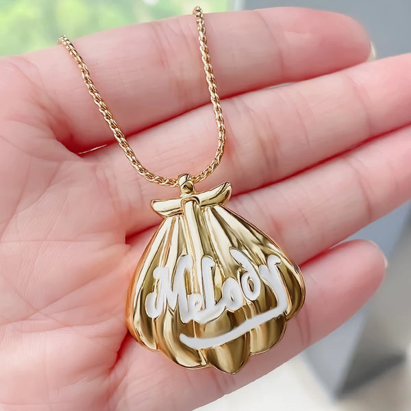 Fashion Melody Mermaid Shell Pendant Design New Luxurious Exquisite Romantic Necklace Jewelry for Wife Daughter Dream Gift