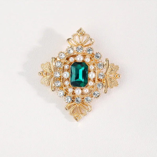Exquisite Geometric Shaped Brooch Suit Accessories for Women Fashion Brooches Pins Jewelry Accessories Party Gift 2025 Trend