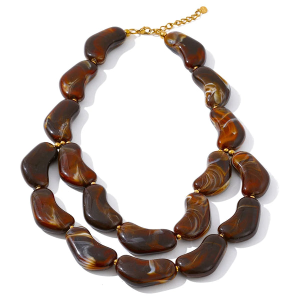 Yhpup 2025 New Arrival Exclusive Layered Handmade Necklace for Women Autumn Winter