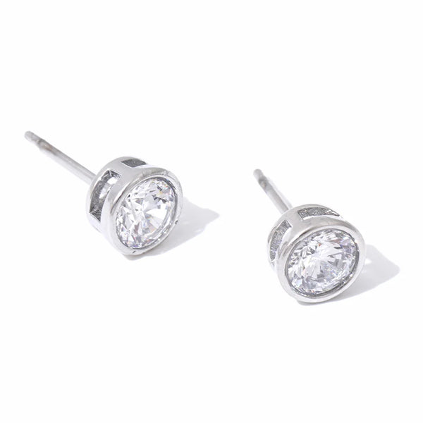 Stainless Steel Cubic Zirconia Earrings with Fashionable Design Selected Jewelry Accessories Gifts