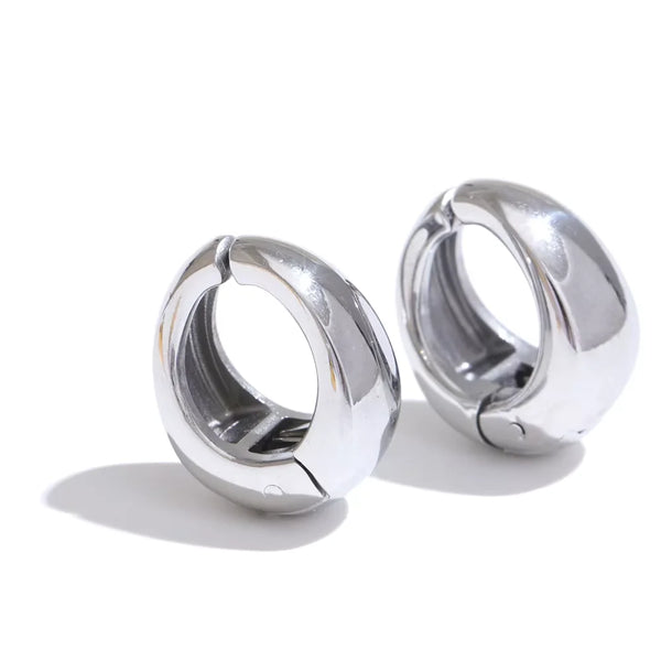 NiNice Arrivals Exclusive Design Stainless Steel Smooth Geometric Ear Clip Earrings No Piercing Ear Bone Jewellery