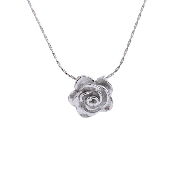 NiNice Fashion Metal Stereoscopic Flower Pendant Necklace Stainless Steel High Quality Attractive Jewelry Accessories Gift