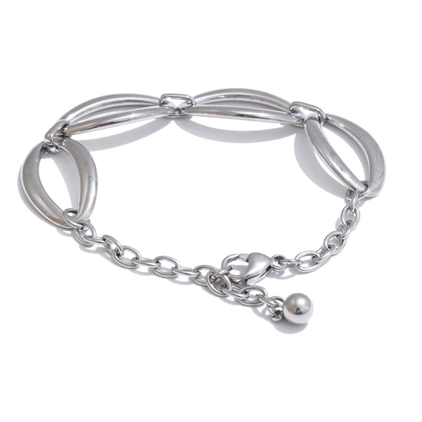 Necklaces for Women Stainless Steel Jewelry Original Circle Fashion Sweater Chain Bracelet Fashion Trend Design Gift New