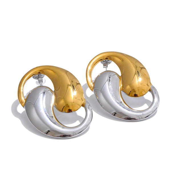 Stainless Steel Earrings with Simple Fashionable Design Personalized Selection Jewelry Party Gifts New