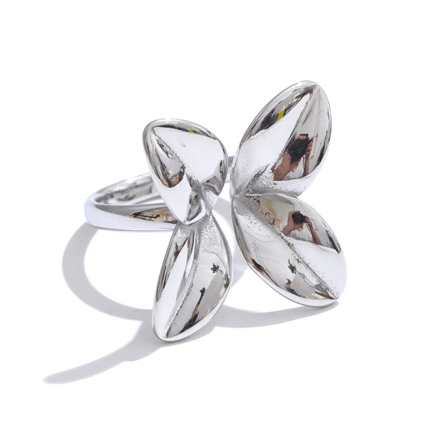 Rings Stainless Steel Selected Jewelry Flower Decoration Accessories with Adjustable Fashion Design Personalized Gift