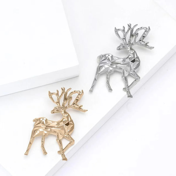 Deer-shaped brooch for men and women, high-end brooch, Christmas ornament, brooch
