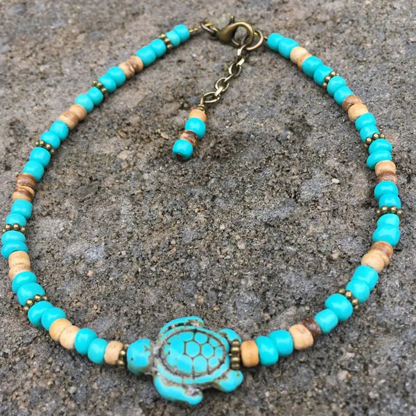 Beach Anklet Womans Anklet Beaded Anklet Ankle BraceletLotus Chakra Anklet Ankle Chain Ankle