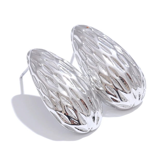 NiNice Earrings Stainless Steel with Peanut Stripes Selected Jewelry Innovative Fashionable Design New Wholesale Gift Items