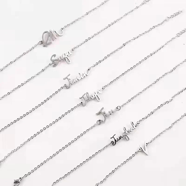 Kpop Member Name Titanium Steel Bracelet Suga Jimin Jin Jungkook V RM Letters Celebrity Jewelry Accessories Gift