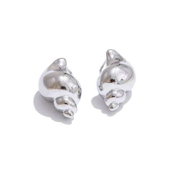 NiNice Earrings Women's Conch Shaped Stainless Steel Ocean Wind Beach Wind Popular Selection Jewelry Gift New