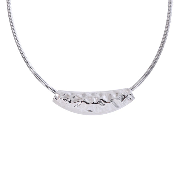 Trendy Stainless Steel Collar Choker Light Necklace Statement Attractive Jewelry Waterproof 2025