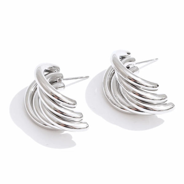 Stainless Steel Earrings Banana Shaped Fashion Personalized Design Niche Selection Jewelry Wholesale