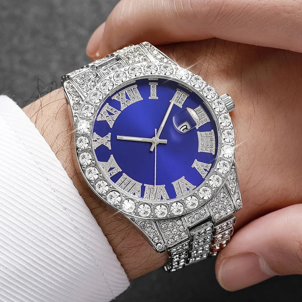 Fashion Unisex Watch, Quartz Movement, Round Alloy Case, Analog Display, Alloy Strap, Perfect for Daily Wear, Parties, Gifts