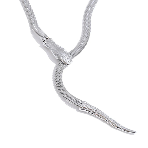 Stainless Steel Snake Chain Adjustable Pendant Necklace Personalized Fashion Jewelry Wholesale Gift