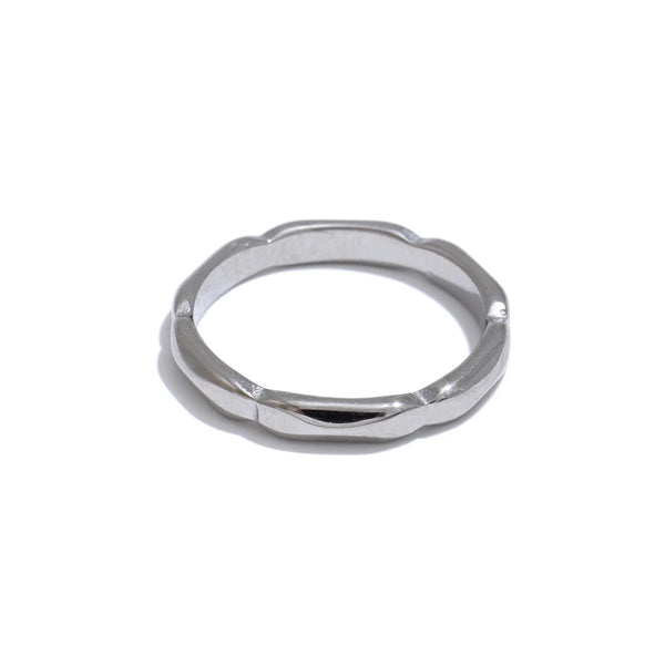 NiNice Stainless Steel Ring Simplicity Fashion Personality Niche Design Temperament PVD Coating Waterproof Selected Jewelry Gift