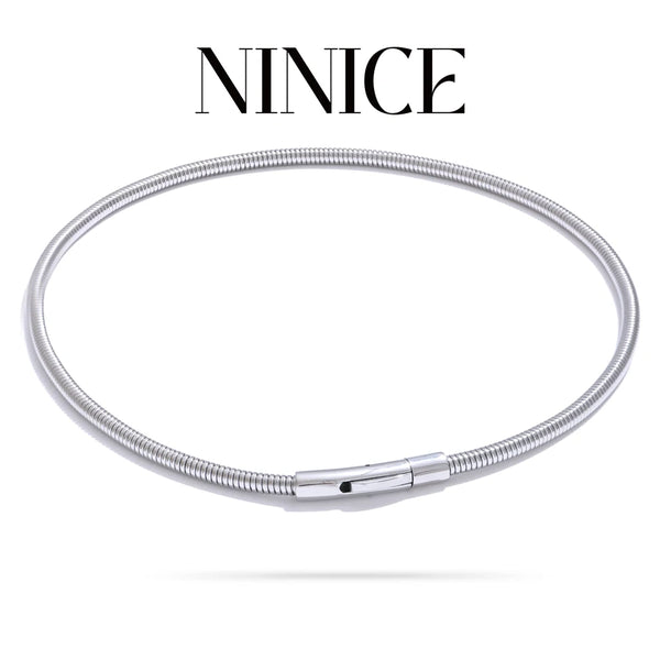 NiNice Necklace 316 Stainless Steel Snake Chain Collar 18k Plated Fashionable Simple gift Collares Para Mujer Grandes Modernos