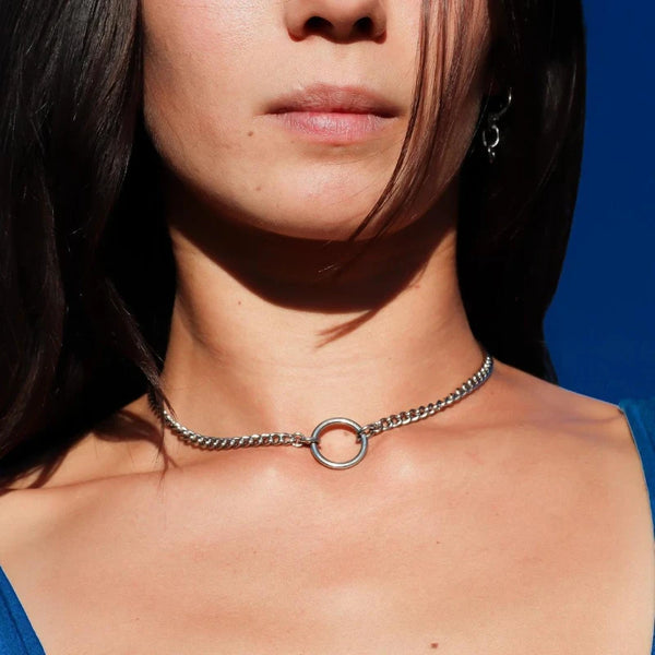 Ring Bead Necklace Fashion Design Sense Summer Minimalist Collar Chain Pendant Temperament Jewelry Gift